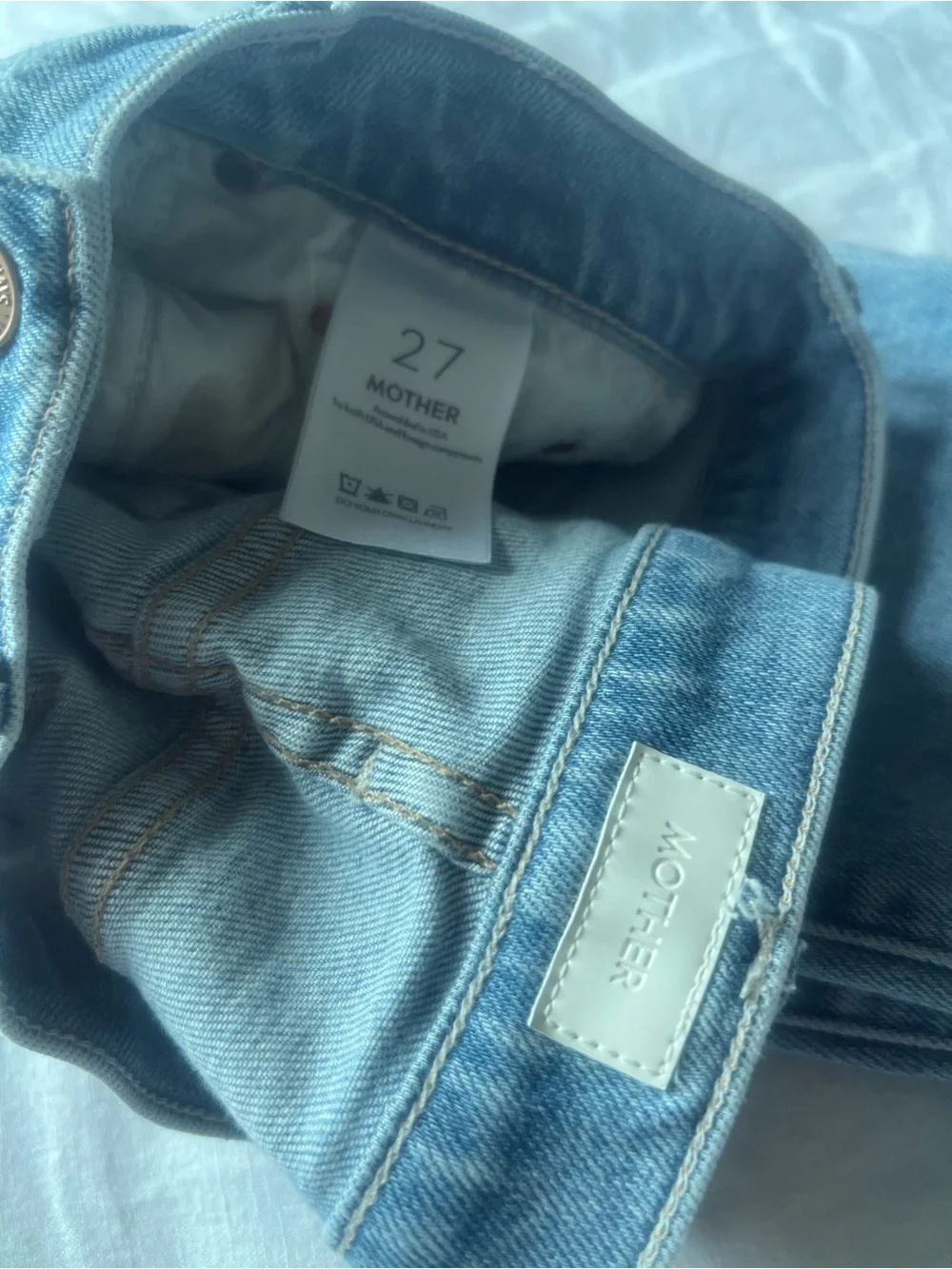 LOOK! Anthropologie MOTHER Light Wash Distressed Insider Flood Jeans